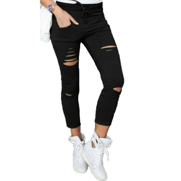high waisted stretch pants