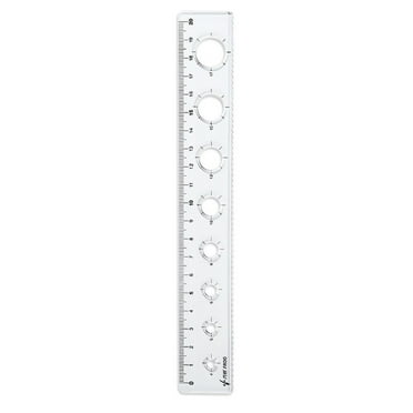 Ruler Clear Rulers Scale Bendable Flexible Rubber Rulers Transparent Shatterproof Straight Plastic Ruler Classroom Or /Adults Clear Rulers Measuring Precise Drafting For Student Draw