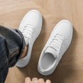 thumbnail image 6 of Men's Low Top Lace Up Thick Sole Casual Sneakers Stitched Hollow Detail Upper Daily Walking Shoes, 6 of 10