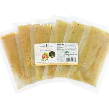 Gluten Free Oils - Simple Girl Organic Sweet Mustard Sugar-Free Salad Dressing Single Serve Packets (6 pack) - dressing, marinade, sweet mustard, oil free, organic, vegan, gluten free, salad dressing, diet dressing