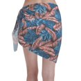thumbnail image 2 of KLL Tropical Leaves Print Women's Sarong Coverups Short Bathing Suit Wrap Skirt Beach Wrap Swimsuit Cover Ups, 2 of 6