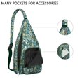 thumbnail image 2 of Waterproof Hiking Sling Backpack for Women – Lightweight Floral Crossbody Chest Bag with Adjustable Strap, Botanical Wildflower Travel Backpack for Outdoor & Everyday Use, 2 of 4