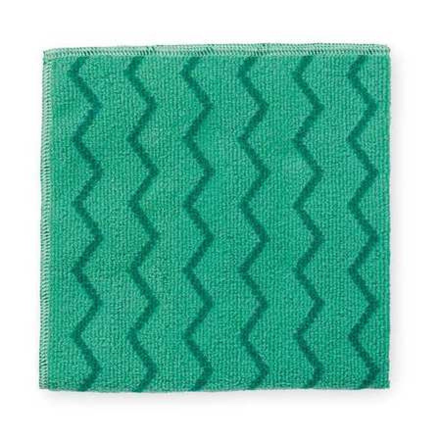 RUBBERMAID FGQ62000GR00 Hygen(TM) Microfiber Microfiber Cloth, Green
