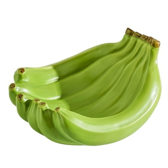 Banana Shaped Ceramic Fruit Bowl, Ideal Salad Bowl for Kitchen Counter, Entryway Bowl for Keys