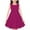 Red, variant on NiSHUIHAN Girls Crew Neck Sleeveless Casual A-Line Swings Dress Toddler Summer Sundress Red 120