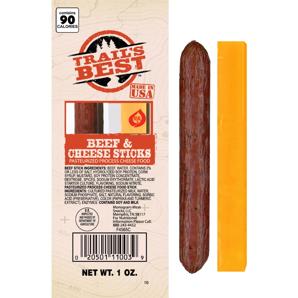 Trail's Best 1oz Twin Beef & Cheese 20-ct Boxes - 4 Boxes
