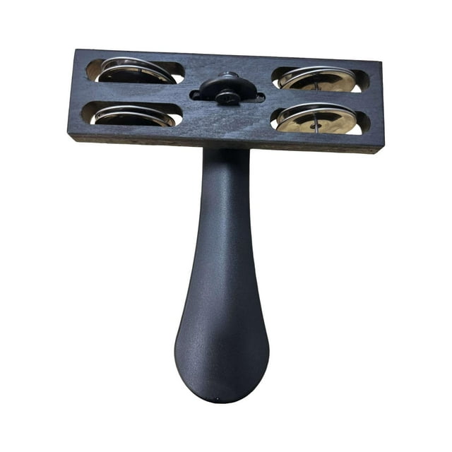 lionlar 1x Tambourin à Talon Portable Instrument de Percussion Rythmique Pied Noir