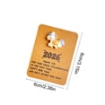 thumbnail image 3 of Homtrend 2026 Year of the Horse Pocket Card Encouragement Gift Resin Lucky Coin Card with Greeting Card Employee Appreciation Motivational Keepsake Wallet Card Gift, 3 of 6