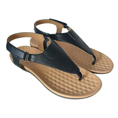 

BADHUD Prime Deals Orthotic Sandals for Women Girls Comfortable Split-Toe Flat Sandals Casual Summer Vacation Sandals Arch Support Flip Flop Sandals for Women