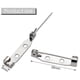 thumbnail image 2 of 100 Pcs Brooch Pins,Secure Brooch Pin,Secure Back Clasp with Back Bar Fastener,Silver Bar Pins,Silver Badge Pin Backs, 2 of 5