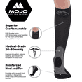 thumbnail image 4 of 7XL Plus Size Mojo Compression Socks for Men and Women 20-30mmHg - Black, 7X-Large, 4 of 9