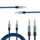 thumbnail image 1 of Cable estéreo trenzado de metal resistente a la corrosión SUSUchens Audio Line para MP3, color negro, 1 of 8