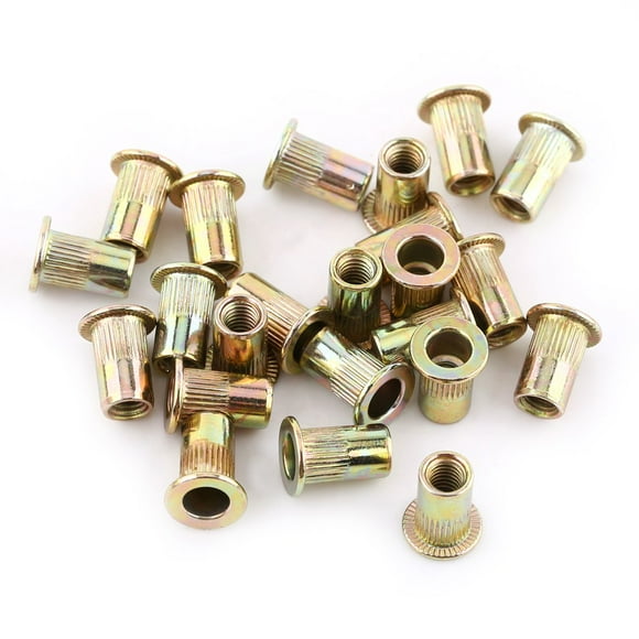 Tuerca De Remache Roscada Plana De Acero Al Carbono M3 M12, Brida, Tuerca Rivnut, Accesorio De Herramienta De Reparación Para Proyectos De Hardware