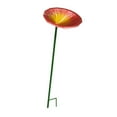 thumbnail image 4 of Dualoai Bee Feeder Stake Easy to Use Flower Shape Bee Water Bowl for Lawn Yard Patio Red, 4 of 9