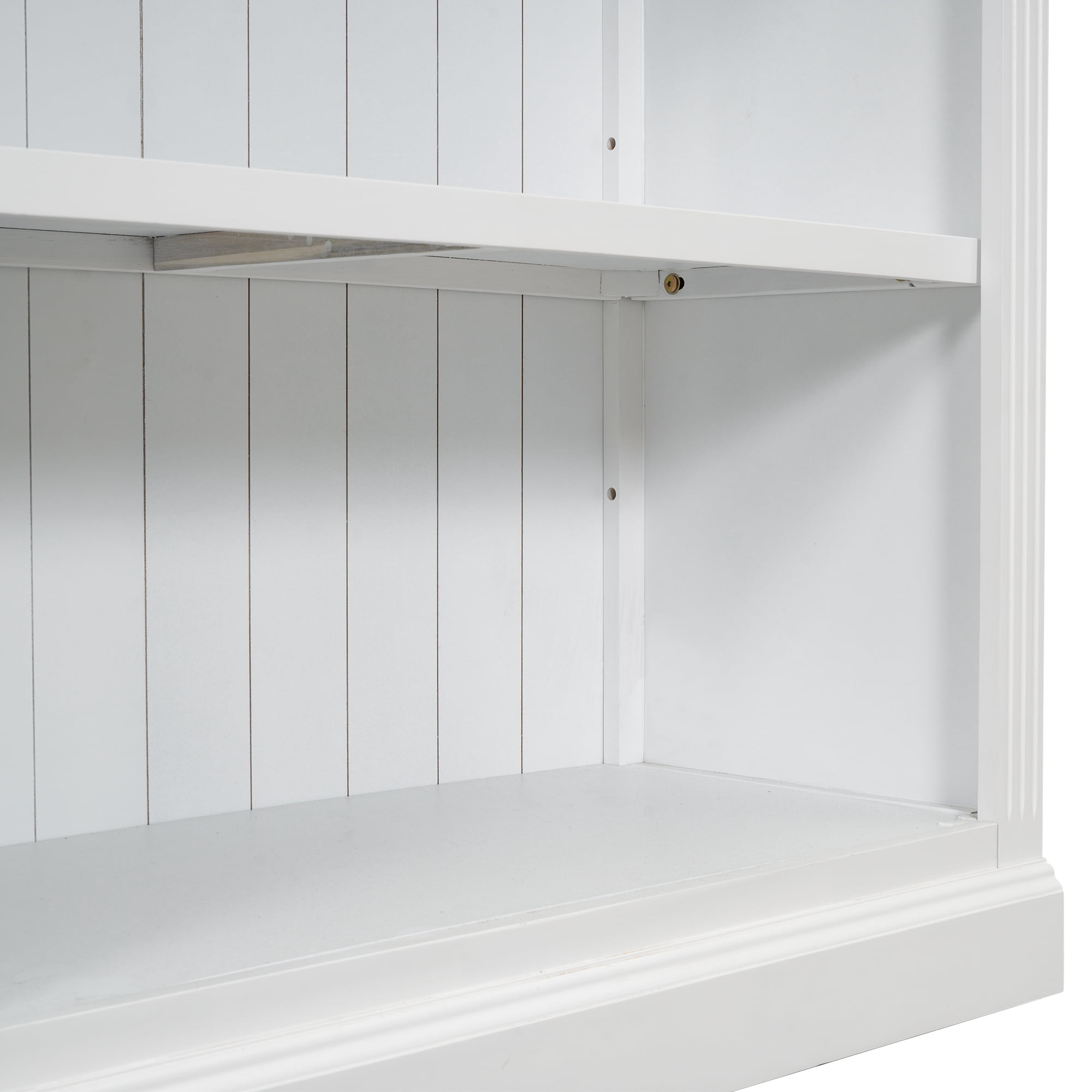 Euroco 83.4" Tall Wood Bookcase,5-Tier Home Decor Bookshelves with Adjustable Storage Shelves,Storage Organizer for CDs/Books/Movies,Free Standing Storage Shelves