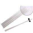thumbnail image 1 of Ruiboury 2 Pcs 1 Paire de Baguettes en Acier Inoxydable Solides Longues 36cm Réutilisables Outil de Cuisine Antidérapant, 1 of 9