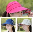 thumbnail image 2 of Foldable Sunscreen Hat Wide Brim Sun Visor Women's Summer Capss, 2 of 9