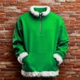thumbnail image 5 of KAUOD Boys Girls Christmas Fleece Jackets Half Zipper Cute Fuzzy-Lined Hooded Coats Kids Winter Pullover Sweatshirts Clothes, 5 of 8