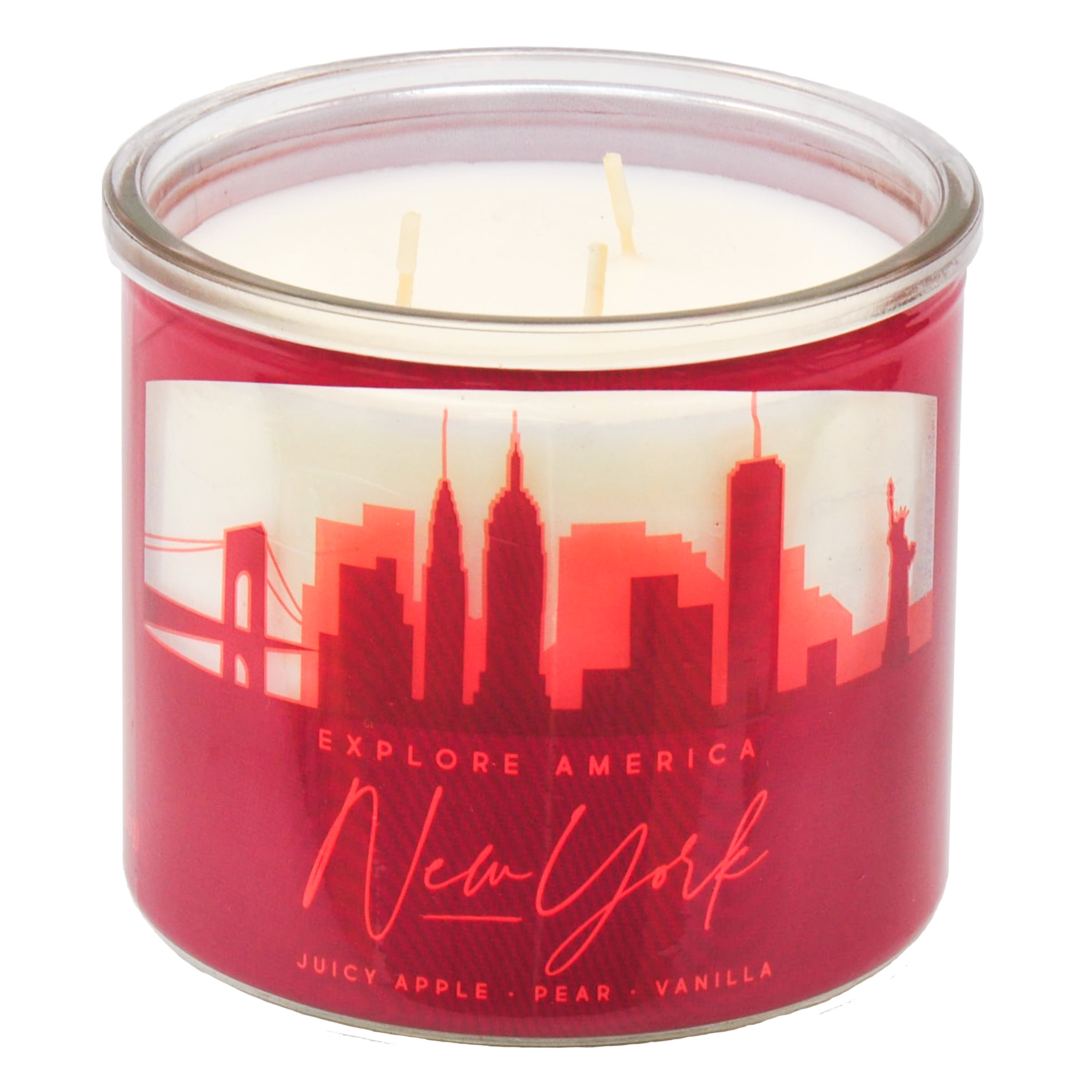 Mainstays 14-Ounce 3 Wick Candles New York and Appalachian Mountains Wraps, 2 Pack