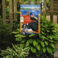 thumbnail image 2 of Carolines Treasures 6001-FLAG-PARENT Black and White Cat  No Fishing Flag  multicolor, 2 of 2