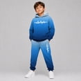 thumbnail image 2 of RUTAYY Boys 2 Piece Set City Graphic Long Sleeve Pullover Hoodie Jogger Pants Cozy Hooded Tracksuit Casual Everyday Wear, Blue, 2 of 6