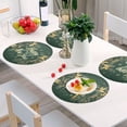 thumbnail image 6 of Ryvnso Happy New Year Round Plate Mats Dining Table Placemat Set of 4 for Holiday Decoration, 6 of 7