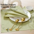 thumbnail image 6 of HEIRLOOM COMFORT Lemon Green Honeycomb Cloth Napkins Set of 6, 16x16 Inch, 100% Cotton, Absorbent & Durable, Reusable, Washable Table Napkins for Dinner, Lunch, Events, Restaurants, and Daily Use, 6 of 6