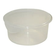 Rubbermaid Commercial FG572024CLR 2 Quart Round Storage Container (Clear)