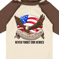 thumbnail image 4 of Inktastic Memorial Day- Never Forget Our Heroes- Bald Eagle Boys or Girls Long Sleeve Baby Bodysuit, 4 of 5