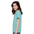 thumbnail image 5 of Youth Harborside Mélange T-Shirt , Caribbean Melange , X-small, 5 of 7