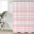 thumbnail image 2 of 60x72 Inch Shower Curtains for Bathroom Pink Stripe Fabric Bath Curtain Decor Abstract Art Modern Vertical Striped Waterproof Restroom Curtains Shower Set Accessories with 12 Hooks 60 Inch, 2 of 6