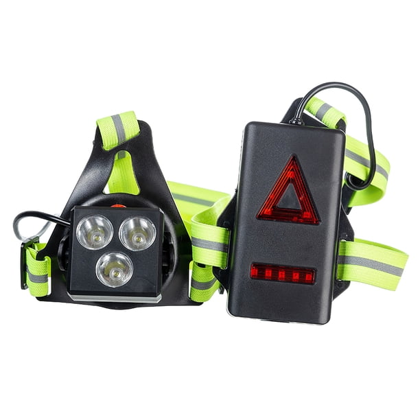 Correr, 3 Modos, Luz De Advertencia Para El Pecho, Lámpara Recargable Por Usb Para Correr De Noche Con Banda Ajustable Para Correr Al Aire Libre, Trotar, Acampar Kearding OD006583-00