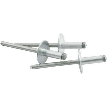 

0.25-0.38 in. Grip Large Head Aluminum Mandrel Rivet Silver - Pack of 250