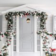 thumbnail image 5 of WASHWEPE 2Pcs Christmas Pendant Retro Style Hanging Decoration for Home and Office 10X8CM Wood Polyester, 5 of 8