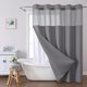 thumbnail image 4 of G Curtain Full Star, Liso, Doble Anillo Grande, Para Ducha,, 4 of 6