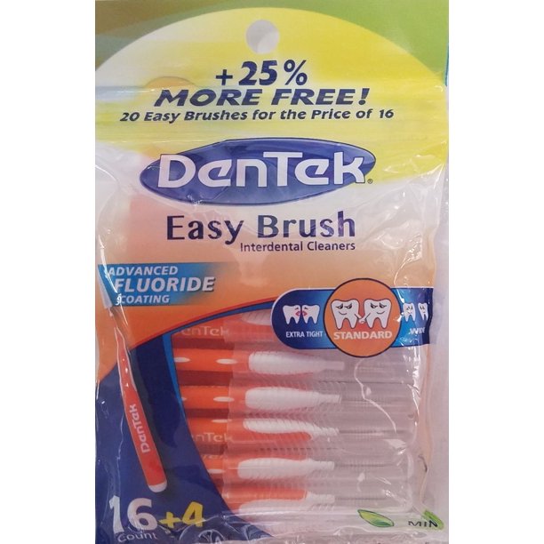 Dentek Easy Brush Standard 20ct Bonus