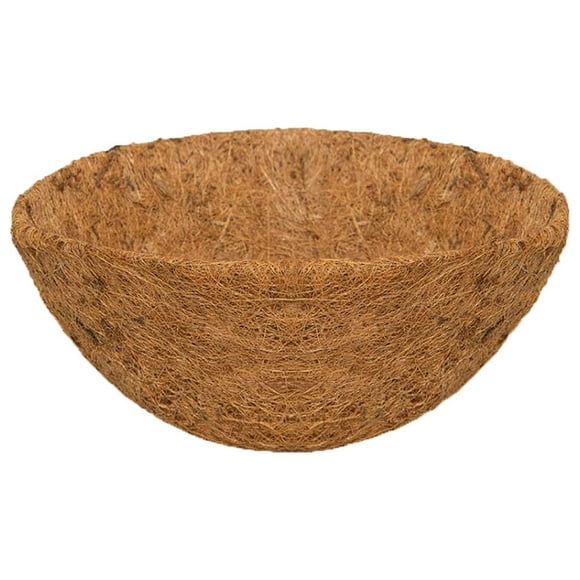 Diceymbol Round Hanging Planter with Coconut Fiber Liner Eco-Friendly Coir Basket for Indoor/Outdoor Plants, Breathable Air Pruning Pot with Chain for Ferns, Flowers & Herbs