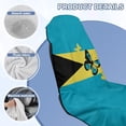 thumbnail image 7 of Bulopur Tropical Front Car Seat Towel for Women Bahamian Flag Breathable Car Seat Sweat Protector with Storage Bag for Beach Holiday Soft Fit SUV Sedan Truck 1pcs, 7 of 7