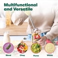 thumbnail image 3 of BELLA Immersion Hand Blender, Cordless Portable Mixer with Whisk Attachment - Electric Handheld Juicer, Shakes, Baby Food and Smoothie Maker, Stainless Steel, Yellow, 3 of 5