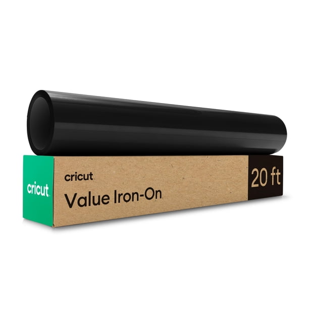 Vinilo termoadhesivo Cricut Value, negro, 30,5 cm x 6,1 m
