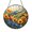 Acrylic 3.5 Inch, variant on Pastoral Mountain Meadow Suncatcher Round Window Hanging Plaque Decor