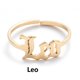 thumbnail image 1 of Anillos para mujer, regalos para mujer, aretes de acero inoxidable con apertura de doce letras inglesas, 1 of 2