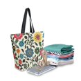 thumbnail image 2 of FORMRS Womens Canvas Tote Bag with Zipper Inner Pocket Shoulder Handbag, Vibrant Floral, 2 of 7