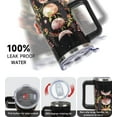 thumbnail image 3 of 40 oz Tumbler with Handle and Straw Gothic Tumbler Leak Proof Insulated Cup 40 oz Gothic Flower Moon Coffee Travel Mug Witchy Decor Stuff Gifts for Women Halloween, 3 of 6