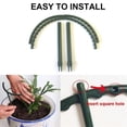 thumbnail image 4 of 10 Pack Plant Support Plant Stakes, Plastic Half Round Plant Support, 4 of 5