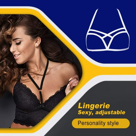 

Women Lingerie Strappy Erogenous Elasticity Premium Material Gift Lingerie Cupless Ductility Harness Bra