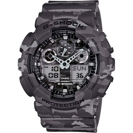 Grey Camouflage G-Shock Military Analog Digital Watch