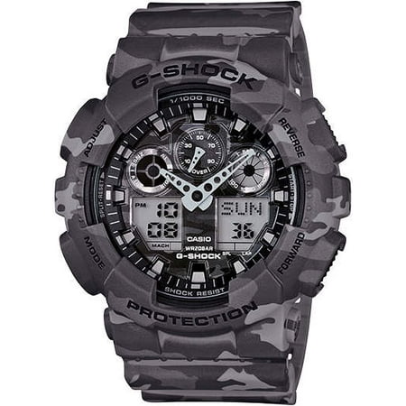 - Grey Camouflage G-Shock Military Analog Digital Watch GA100CM-8A