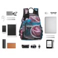 thumbnail image 4 of Vsdgher Blue Lipped Pit Viper And Three Pink Roses Pattern Travel Laptop Backpack,Lightweight Backpack Travel Hiking Daypack Backpack Work Bag for Men Women, 4 of 7