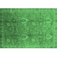 thumbnail image 1 of Ahgly Company Indoor Rectangle Oriental Emerald Green Industrial Area Rugs, 2' x 5', 1 of 4